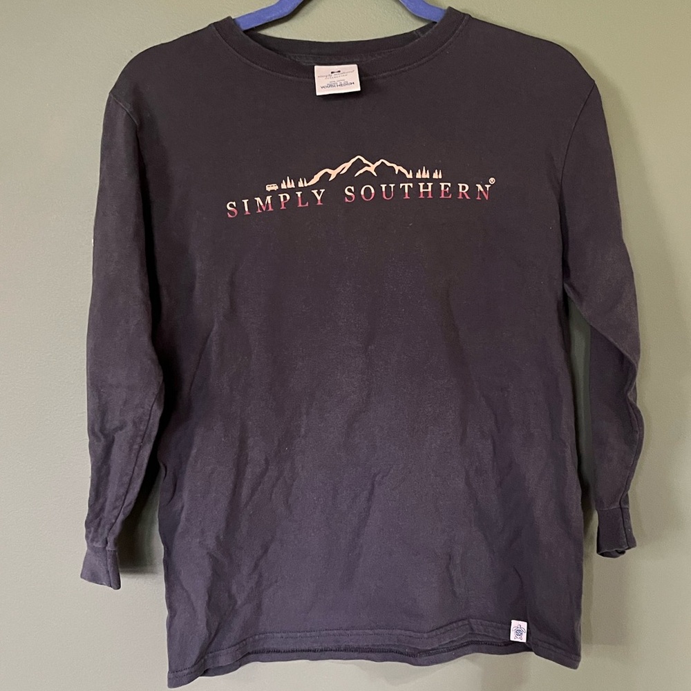Simply Southern Black Long Sleeve Tee Casual Comfort